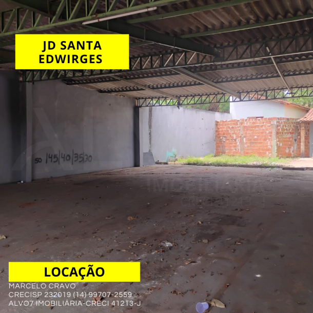 LOCAÇÃO BARRACÃO COMERCIAL JD SANTA EDWIRGES-1