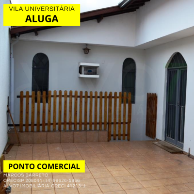 LOCAÇÃO COMERCIAL VILA UNIVERSITÁRIA