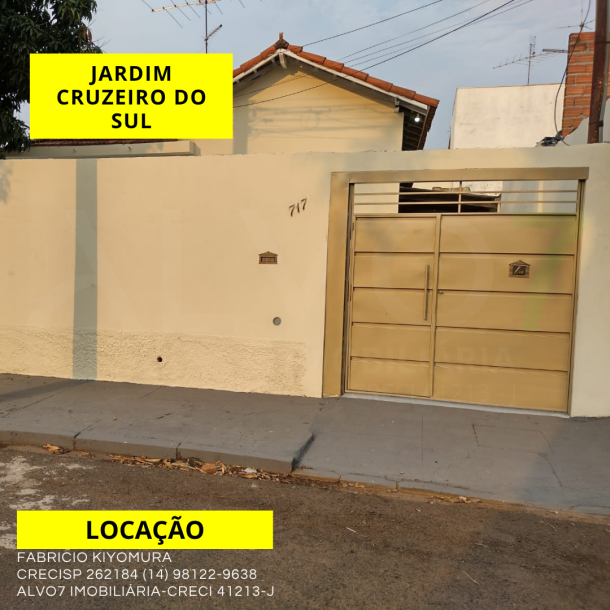 LOCAÇÃO IMÓVEL RESIDENCIAL JARDIM CRUZEIRO DO SUL-1
