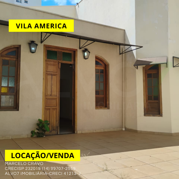 LOCAÇÃO/VENDA IMÓVEL VILA AMÉRICA-1