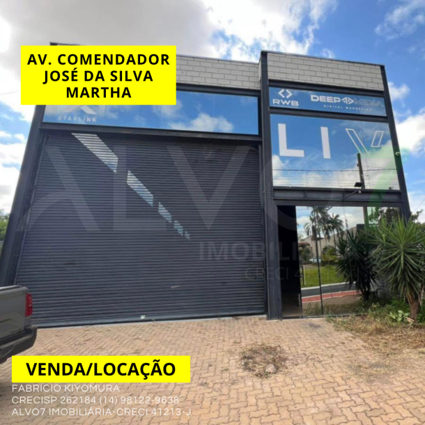 VENDA/LOCAÇÃO IMÓVEL COMERCIAL AV. COMENDADOR JOSÉ DA SILVA MARTHA-1
