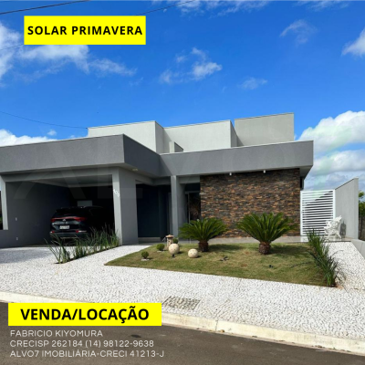 VENDA IMÓVEL CONDOMÍNIO RESIDENCIAL SOLAR PRIMAVERA