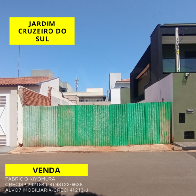 VENDA TERRENO JARDIM CRUZEIRO DO SUL
